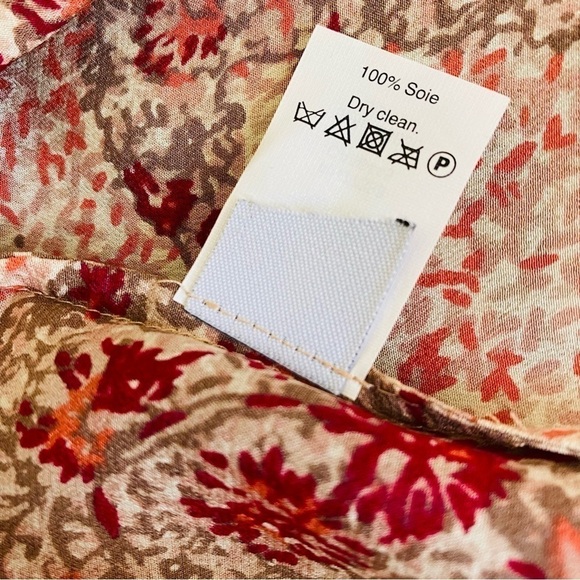 Madewell Silk Off The Shoulder Top In Watercolor Paisley Size XXS - Picture 8 of 9